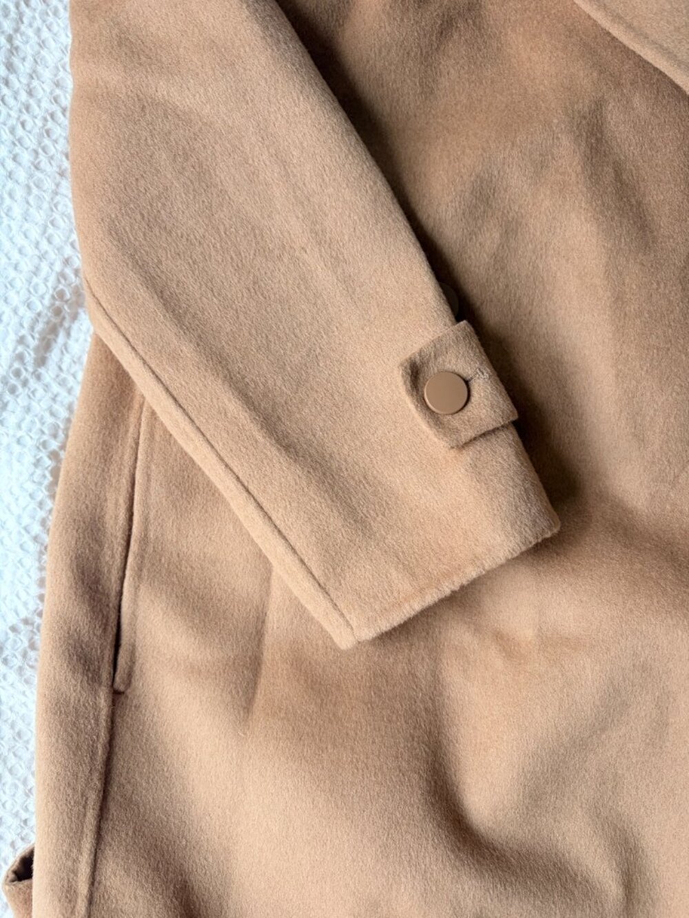 NWT Reiss Lucy Camel Coat Size 8 - Picture 6 of 6